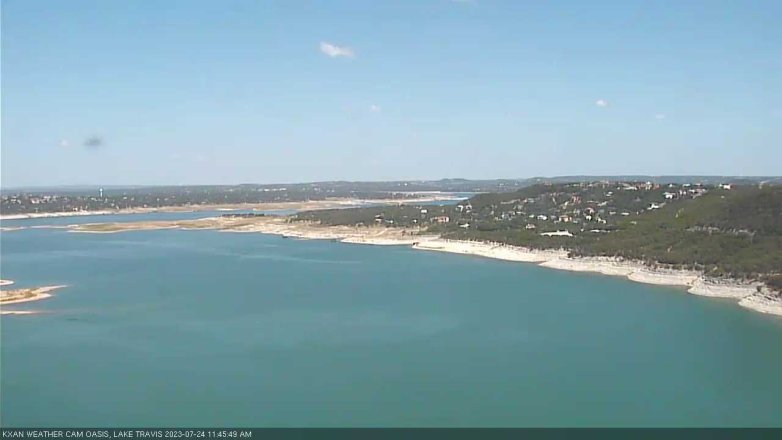Lake Travis webcam, July 24, 2023 11:45 AM CT