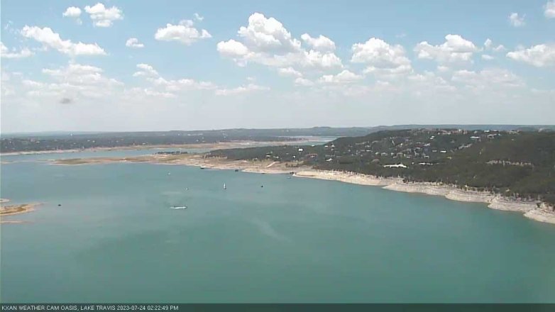 Lake Travis webcam, July 24, 2023 2:25 PM CT