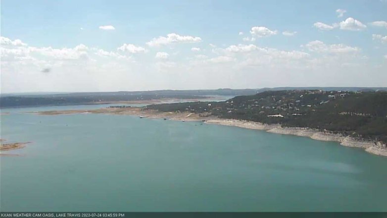 Lake Travis webcam, July 24, 2023 3:45 PM CT