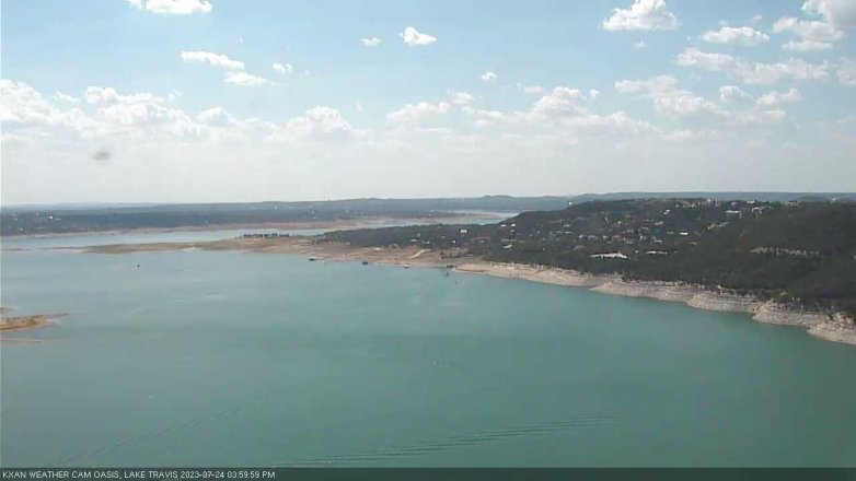 Lake Travis webcam, July 24, 2023 4:00 PM CT