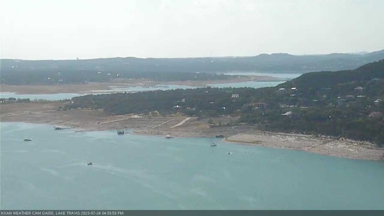 Lake Travis webcam, July 24, 2023 5:00 PM CT