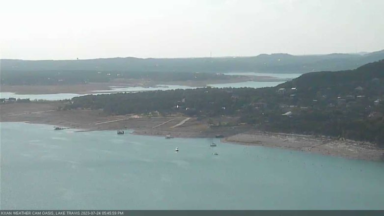 Lake Travis webcam, July 24, 2023 5:45 PM CT