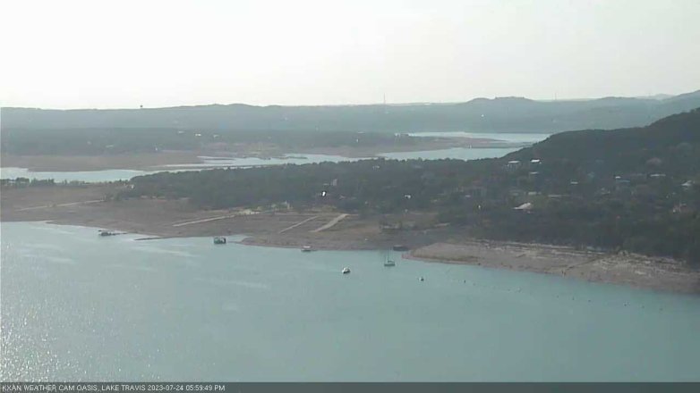 Lake Travis webcam, July 24, 2023 6:00 PM CT
