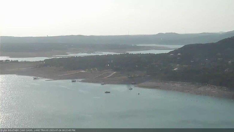 Lake Travis webcam, July 24, 2023 6:25 PM CT