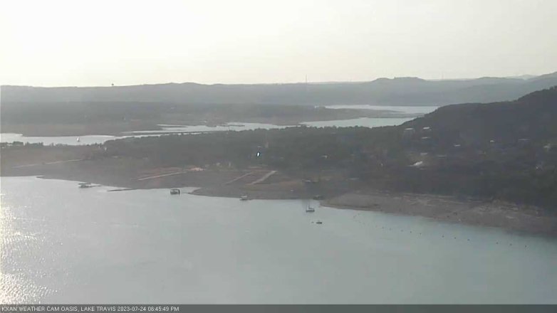 Lake Travis webcam, July 24, 2023 6:45 PM CT