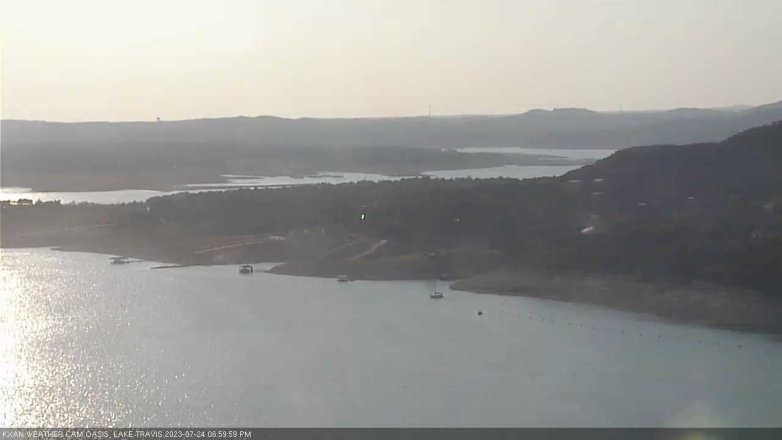 Lake Travis webcam, July 24, 2023 7:00 PM CT
