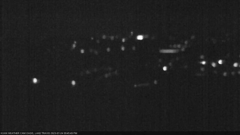 Lake Travis webcam, July 24, 2023 9:45 PM CT