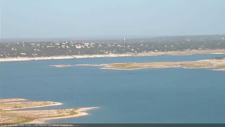 Lake Travis webcam, July 25, 2023 9:45 AM CT