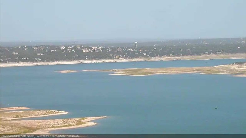 Lake Travis webcam, July 25, 2023 11:00 AM CT