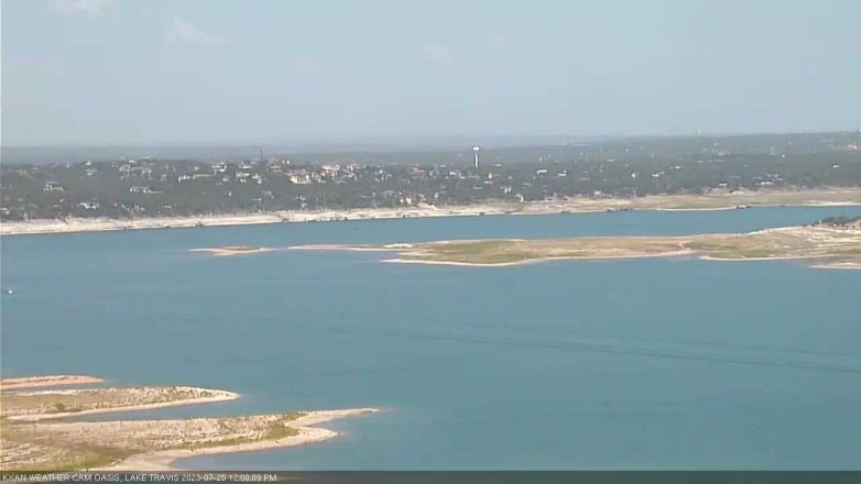 Lake Travis webcam, July 25, 2023 12:00 PM CT