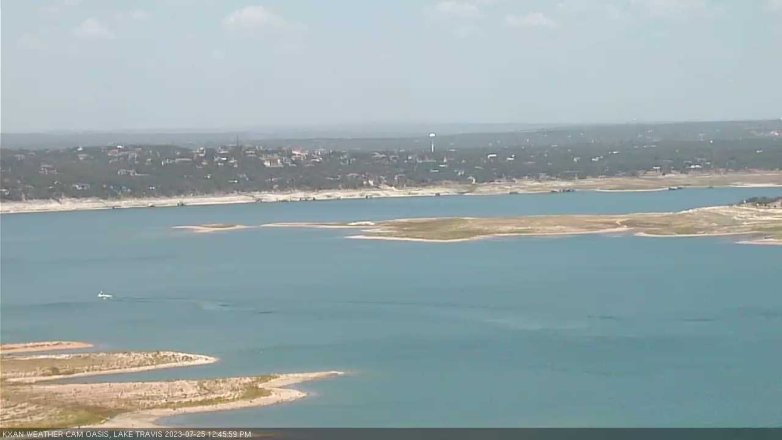 Lake Travis webcam, July 25, 2023 12:45 PM CT