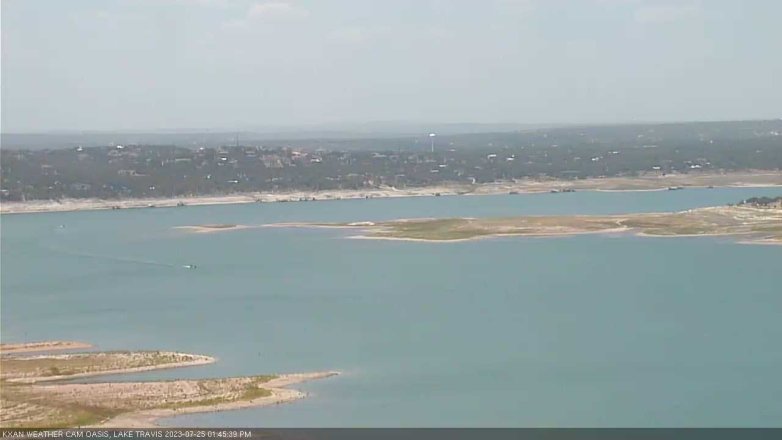 Lake Travis webcam, July 25, 2023 1:45 PM CT