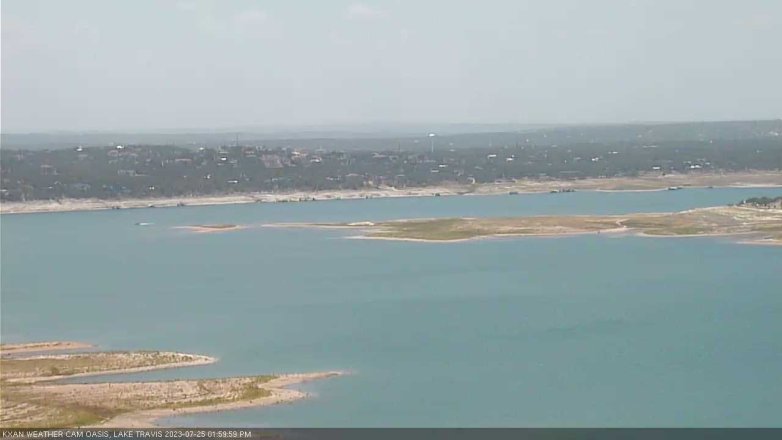 Lake Travis webcam, July 25, 2023 2:00 PM CT