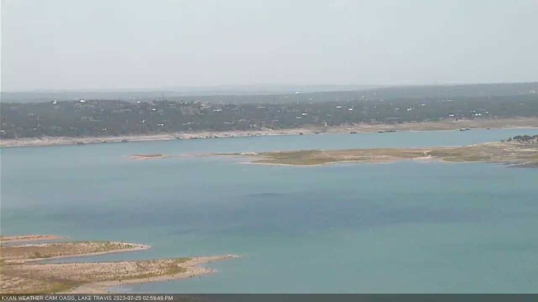 Lake Travis webcam, July 25, 2023 3:00 PM CT