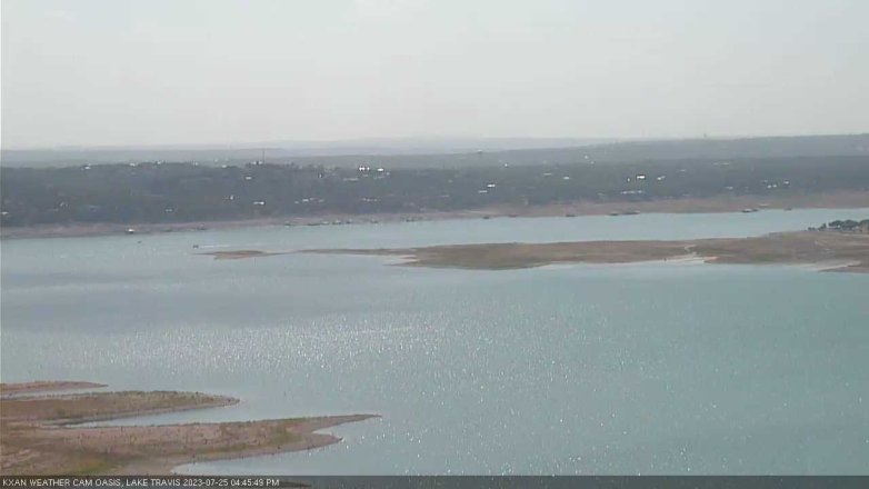 Lake Travis webcam, July 25, 2023 4:45 PM CT