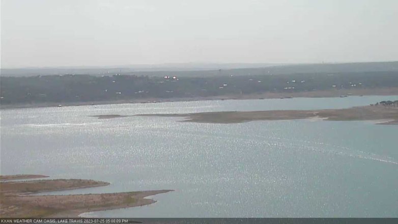 Lake Travis webcam, July 25, 2023 5:00 PM CT