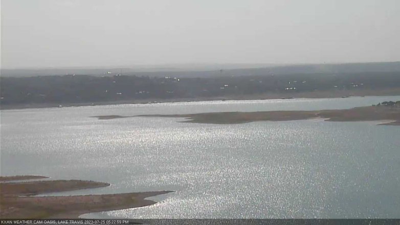Lake Travis webcam, July 25, 2023 5:25 PM CT