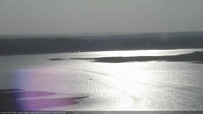 Lake Travis webcam, July 25, 2023 6:25 PM CT