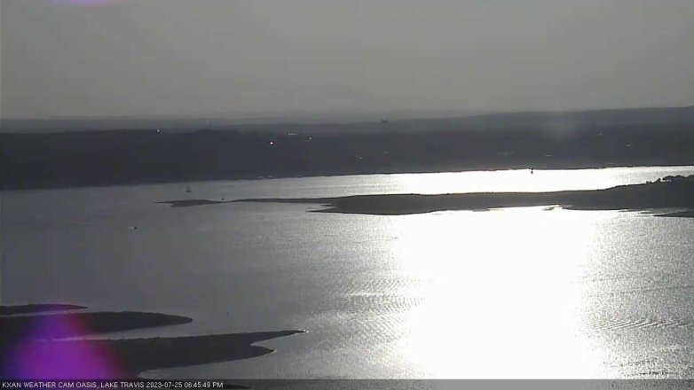 Lake Travis webcam, July 25, 2023 6:45 PM CT