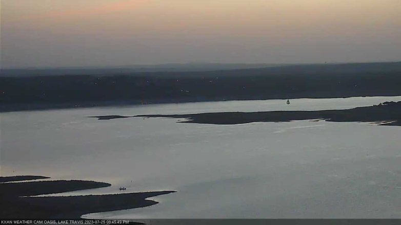 Lake Travis webcam, July 25, 2023 8:45 PM CT