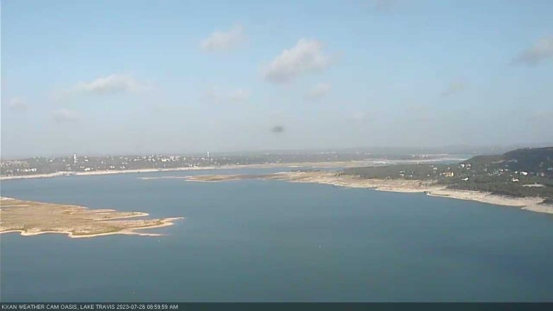 Lake Travis webcam, July 26, 2023 9:00 AM CT