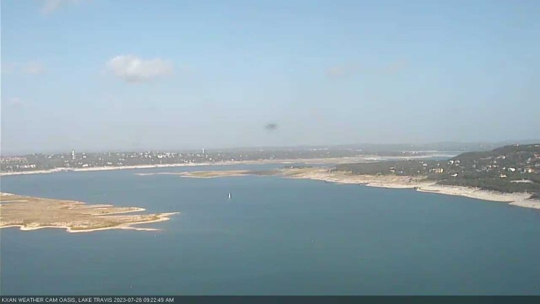 Lake Travis webcam, July 26, 2023 9:25 AM CT