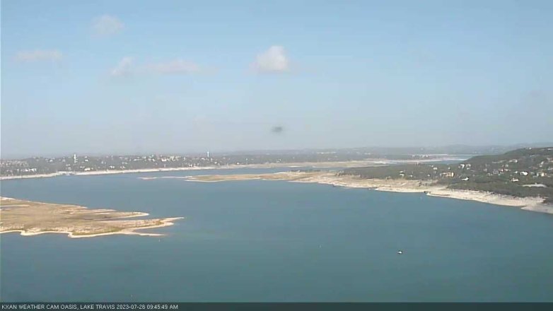 Lake Travis webcam, July 26, 2023 9:45 AM CT