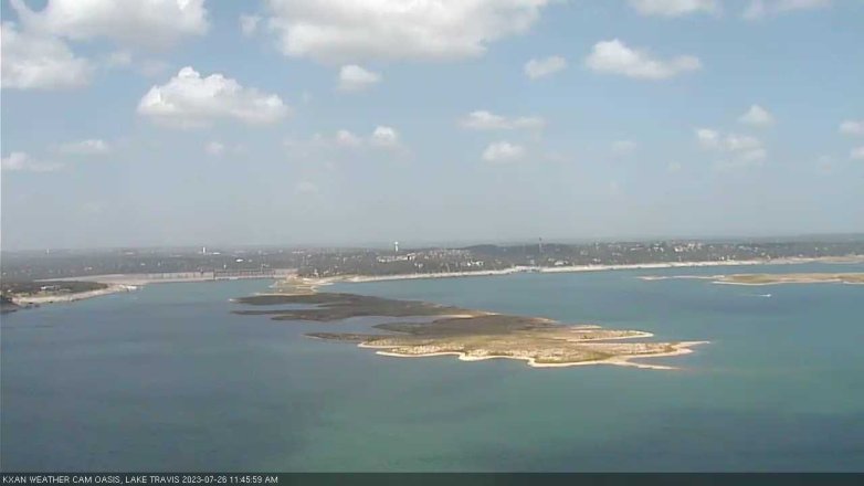 Lake Travis webcam, July 26, 2023 11:45 AM CT