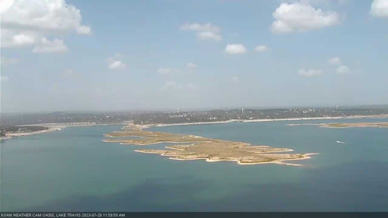 Lake Travis webcam, July 26, 2023 12:00 PM CT