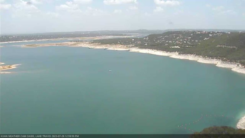 Lake Travis webcam, July 26, 2023 1:00 PM CT