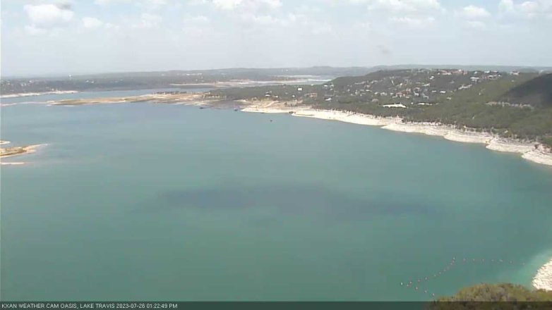 Lake Travis webcam, July 26, 2023 1:25 PM CT