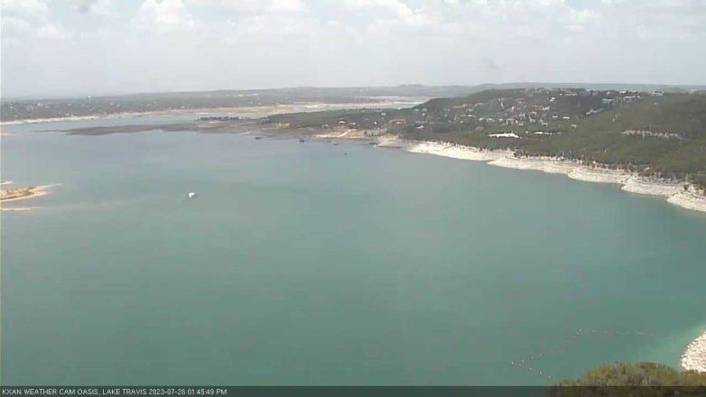 Lake Travis webcam, July 26, 2023 1:45 PM CT