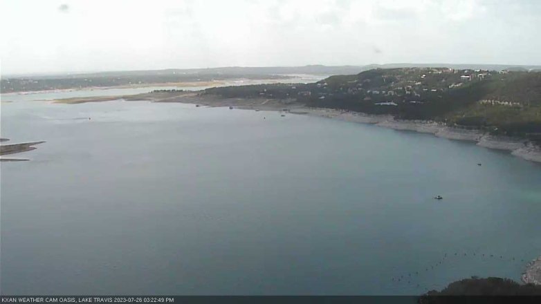 Lake Travis webcam, July 26, 2023 3:25 PM CT