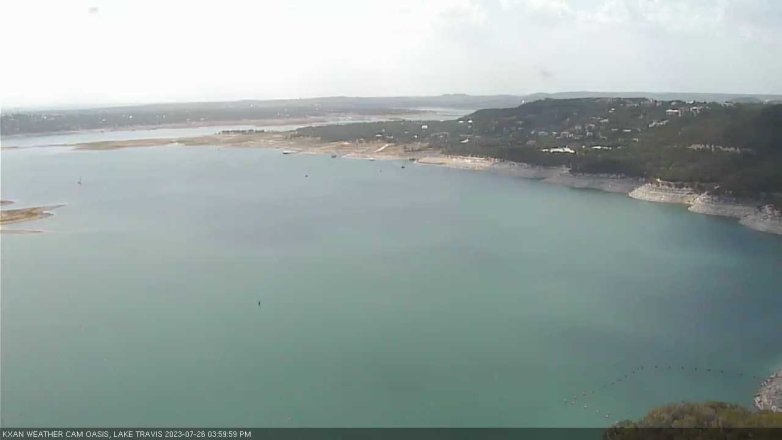 Lake Travis webcam, July 26, 2023 4:00 PM CT