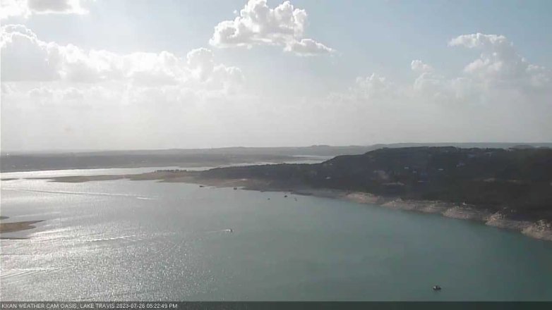 Lake Travis webcam, July 26, 2023 5:25 PM CT