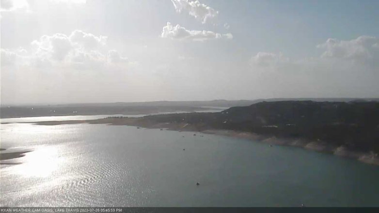 Lake Travis webcam, July 26, 2023 5:45 PM CT