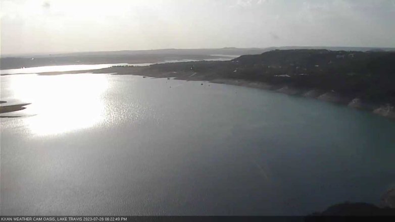 Lake Travis webcam, July 26, 2023 6:25 PM CT