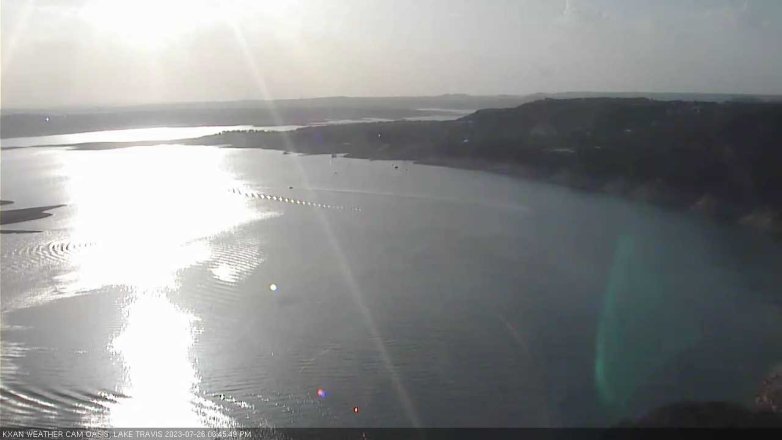 Lake Travis webcam, July 26, 2023 6:45 PM CT