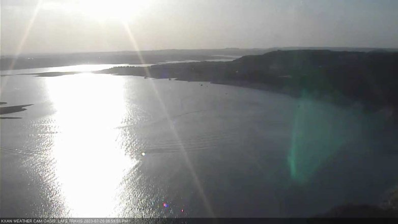 Lake Travis webcam, July 26, 2023 7:00 PM CT