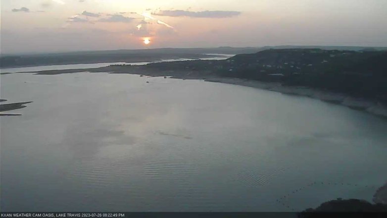 Lake Travis webcam, July 26, 2023 8:25 PM CT