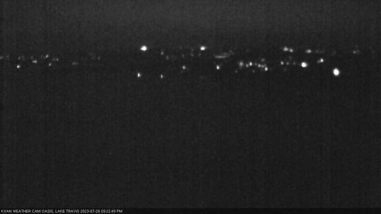 Lake Travis webcam, July 26, 2023 9:25 PM CT