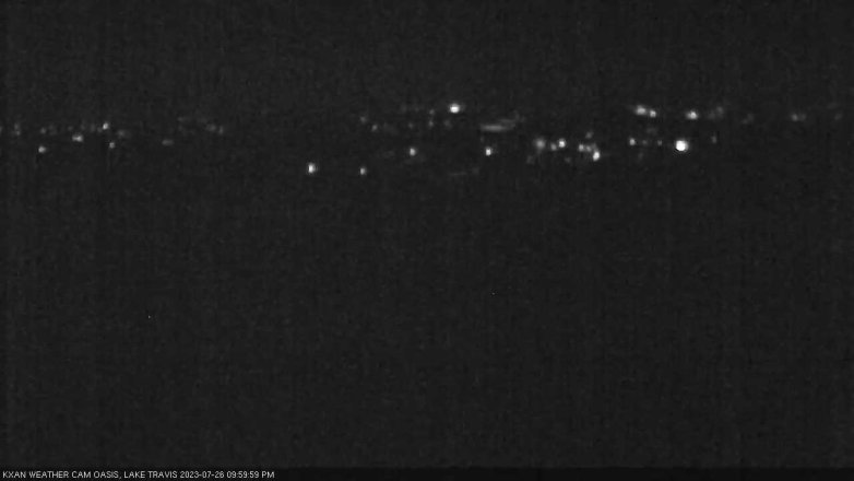 Lake Travis webcam, July 26, 2023 10:00 PM CT