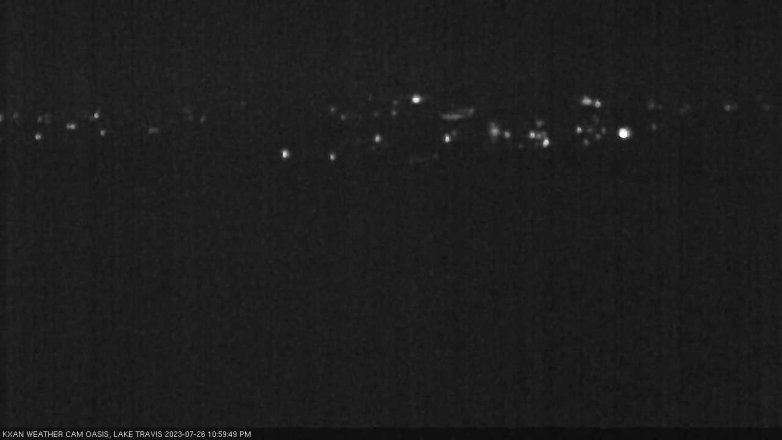 Lake Travis webcam, July 26, 2023 11:00 PM CT