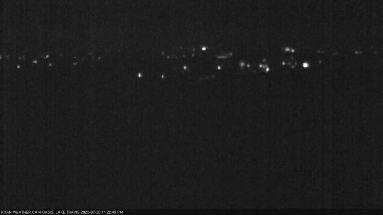 Lake Travis webcam, July 26, 2023 11:25 PM CT