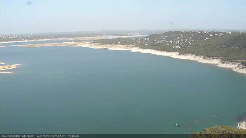 Lake Travis webcam, July 27, 2023 10:25 AM CT