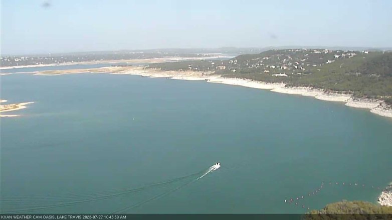 Lake Travis webcam, July 27, 2023 10:45 AM CT