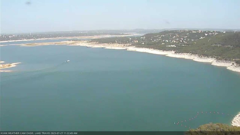 Lake Travis webcam, July 27, 2023 11:25 AM CT
