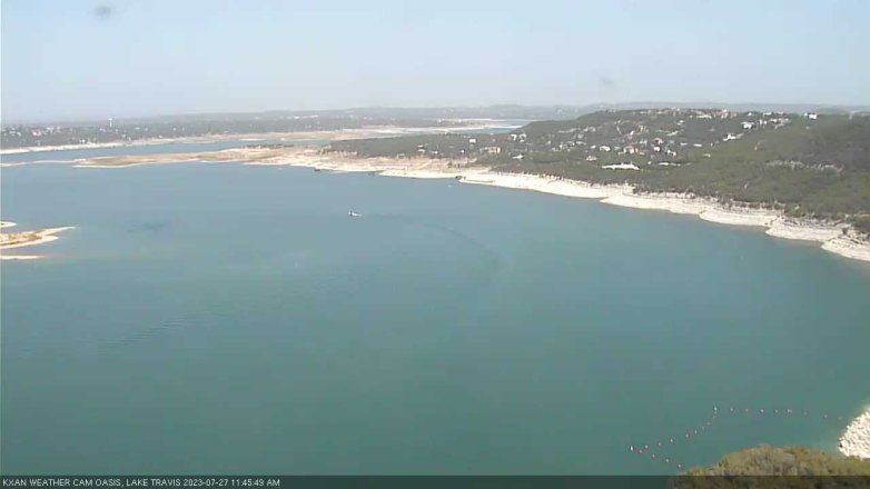 Lake Travis webcam, July 27, 2023 11:45 AM CT