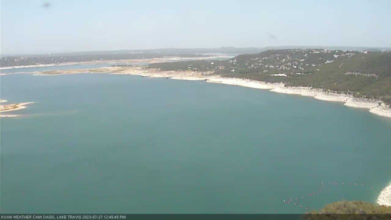 Lake Travis webcam, July 27, 2023 12:45 PM CT