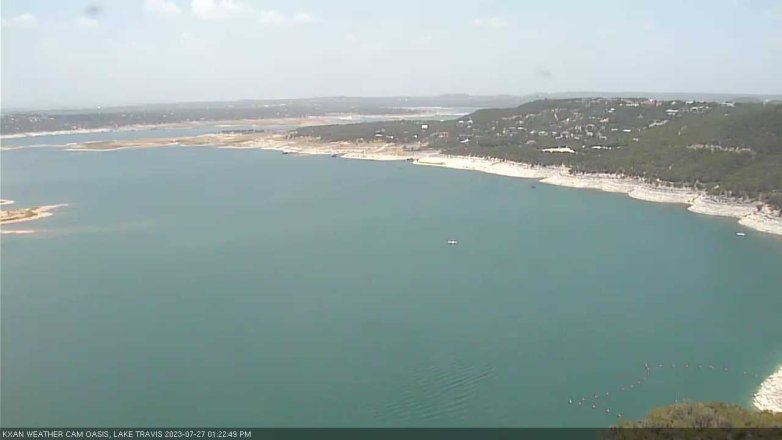 Lake Travis webcam, July 27, 2023 1:25 PM CT